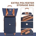 6 Piece Hardshell Luggage Set Hardside Suitcase With Tsa Lock  blue 