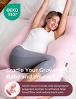 Momcozy Pregnancy Pillows For Sleeping  U Shaped Full Body Maternity Pillow For