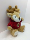 Dan Dee  Dandee Christmas Reindeer Plush With Sweater Snowflake Holly