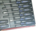 Snap On Tools New Sgdx120bmb 12pc Power Blue Soft Grip Combo Screwdriver Set Usa