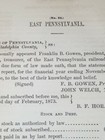 1873 Rr Report East Pennsylvania Railroad Reading Allentown Vintage Train