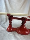 Cast Iron Balance Scale With Weights Red Countertop Store Kitchen