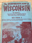 Vintage Fold Out Sportsman Lake Maps Brochure  Nebagamon  Chetac  Big Mckenzie