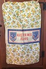 Vintage Feed Sack  Mcmillen 38 X 22  Master Mix Feed Yellow And Green Print B