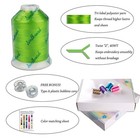 120 Madeira Colors Polyester Embroidery Thread Kit For Machine Use