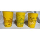 Vintage 1978 Mcdonalds Plastic Cups Set Of 3 Ronald Hamburglar Captain Crook