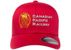 Canadian Pacific 1881 Beaver Shield W letters Embroidered Flexfit L xl Red Cap