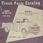 Vintage Original 1949 - 1956  Studebaker Truck Series 2r 3r E 2e Parts Catalog