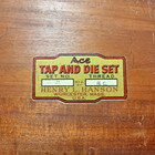 Vintage Ace Tap And Die Set  Set No  41  Nos  Never Used