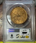 1866  20 Liberty Gold Double Eagle Au-58 Pcgs  w motto  Cac