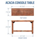Backyard Discovery 48  Acacia Wood Console Table With Storage Shed