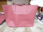 Coach Signature Interior Town Tote F76637 Rouge Mauve Light Khaki Nwt Lqqk  393