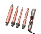 5 In 1 Interchangeable Ceramic Curler Ceramic  Coating Barrels