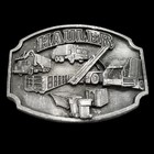 Hauler Pewter Belt Buckle Trade Specialties Refuse Trash Truck Sanitation Waste