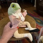 Mr  Jeremy Fisher 12    Plush Stuffed Frog Beatrix Potter Peter Rabbit Eden Toys