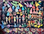Extra Large Lot Vintage Cut Out Paper Dolls clothing accessories 1940s 1950s Cut