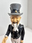 Vintage Uncle Sam Cast Iron Mechanical Bank - Works