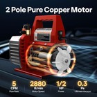 1 2 Hp 5 Cfm Vacuum Pump Air Conditioning Vacuum Pump 2 Stage Rotary Vane Hvac