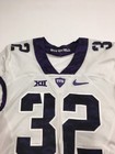 Game Worn Used Nike Tcu Horned Frogs Football Jersey  32 Size 42 Travin Howard 