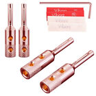 4pcs Viborg Vb401 Hi-end Pure Red Copper Banana Plug Speaker Cable Connector