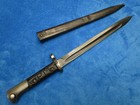 Original Vintage Czech Vz-23 Mauser  g  Military School Bayonet And Scabbard
