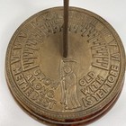 Century Brass Mounted Sundial Grow Old Along With Me The Best Yet To Bird Detail