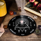 Wooden Pendulum Board Set With Crystal Necklace For Divination And Altar Use