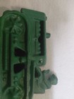 Vintage Antique 1930 s Hubley Cast Iron 4  Green Bulldozer Crawler Farm Tractor