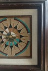 Vintage Native American Indian Sand Art Clock Sun Celestial 11x11