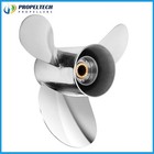 13 1 4 X 17 Stainless Outboard Propeller Fit Yamaha T50 60 70 75 90 f115 130hp