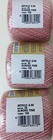 Vintage J p Coats Knit-cro-sheen Cotton Thread Yarn Almond Pink Lot Of 3