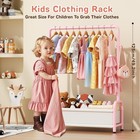 Children s Clothing Rack With Storage Shelf  Changing Rack With Storage Shelf