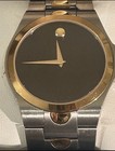 Movado Museum Men s Two-tone Ss Bracelet Black Dial Swiss Quartz Ref  81 E7 1850