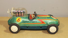Vintage Super Tiger  5  Tin Litho Toy Friction Car   Made In Japan