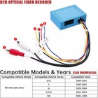 Car D2b Optical Fiber Decoder Adapter For Mercedes-benz S sl c cl clk e ml New