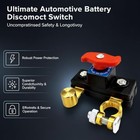 2pcs Car Battery Cut Off Switch  Battery Disconnect Leak Protector  High