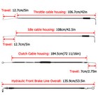 14    16  Handlear Cable Kit Non-abs For Harley Dyna Super Glide Fxd Fxdl Fxdb 