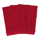 Royale Paprika Solid Cotton Dish Cloth  set Of 3 