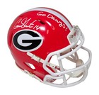 Gunner Stockton Autographed Georgia Bulldogs Mini Helmet Go Dawgs Insc  Bas