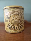 Vintage Country Style Nesting Canisters Tins Set Flour Sugar Coffee Tea
