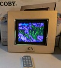 Coby 5 6    Digital Photo Frame W mp3 Player In Original Box  Dp-557