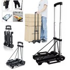 Folding Hand Truck Luggage Cart Dolly Trolley Heavy Duty Portable Compact Travel