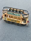 Vintage Large French Double Decker Street Trolley Wood Metal Orleans France