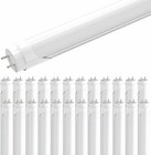 T8 4 Foot Led Tube  Clear Bulbs 4000k 6000k Replacement Fluorescent 22w