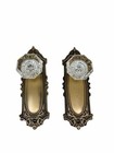 Vintage Glass And Bronze Finish Door Knob Set