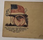 Rare Unused Civil War Patriotic Cover     The First Man That Attempts To Haul        