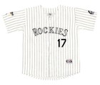 Todd Helton 2007 Colorado Rockies World Series Men s Home White Jersey  l-xl 