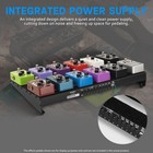 Strich Guitar Pedal Board Built-in Power Supply 18x11  Aluminum With Cables Bag
