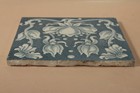 Antique Pottery 6 Inch Tile Victorian Arts   Crafts William Morris Style