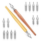 Diudiu Cat Dip Pen Set  Calligraphy Set drawing Pen Includes 2 Wooden Pen   